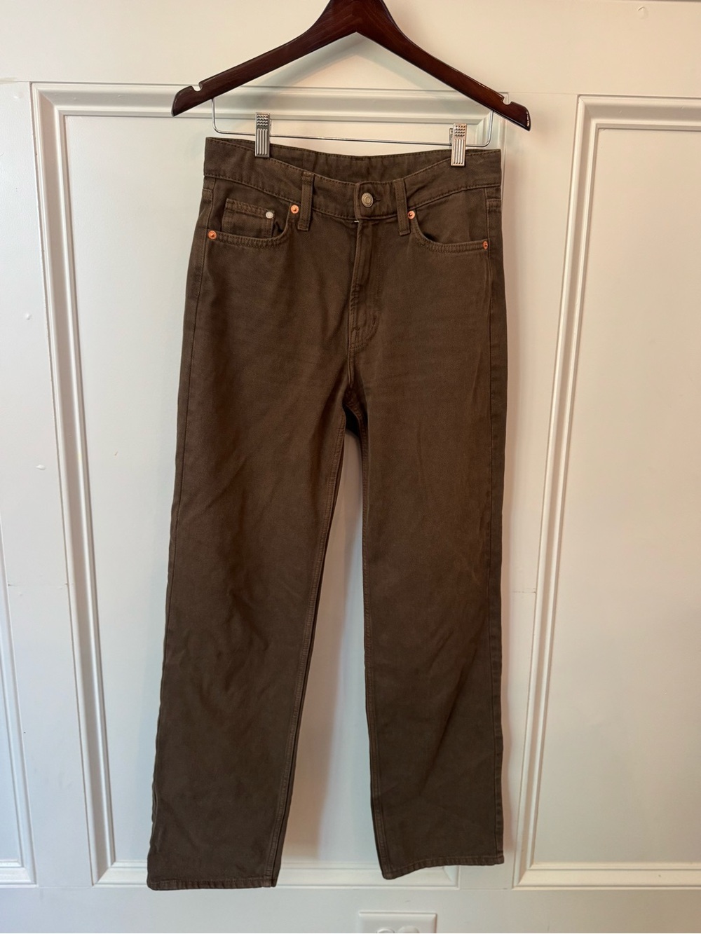 & Denim (H&M) brown baggy jeans